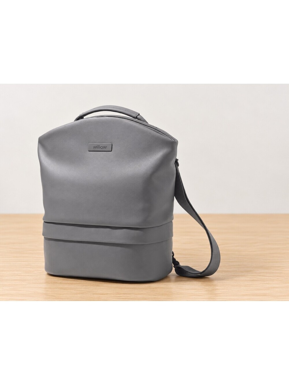Willow Pump Anywhere Bag Gray Vegan Leather New w/ Tags